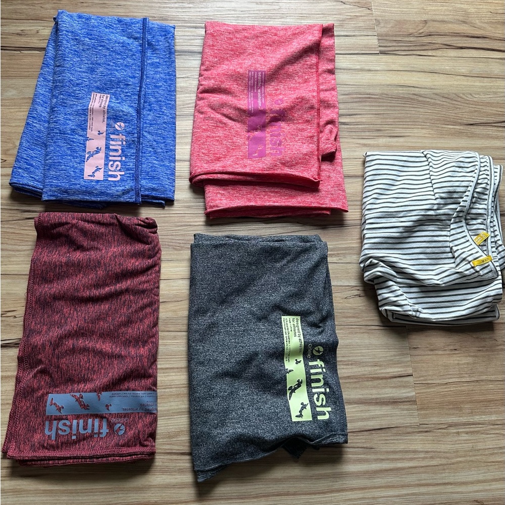 Oiselle and Lole infinity scarfs